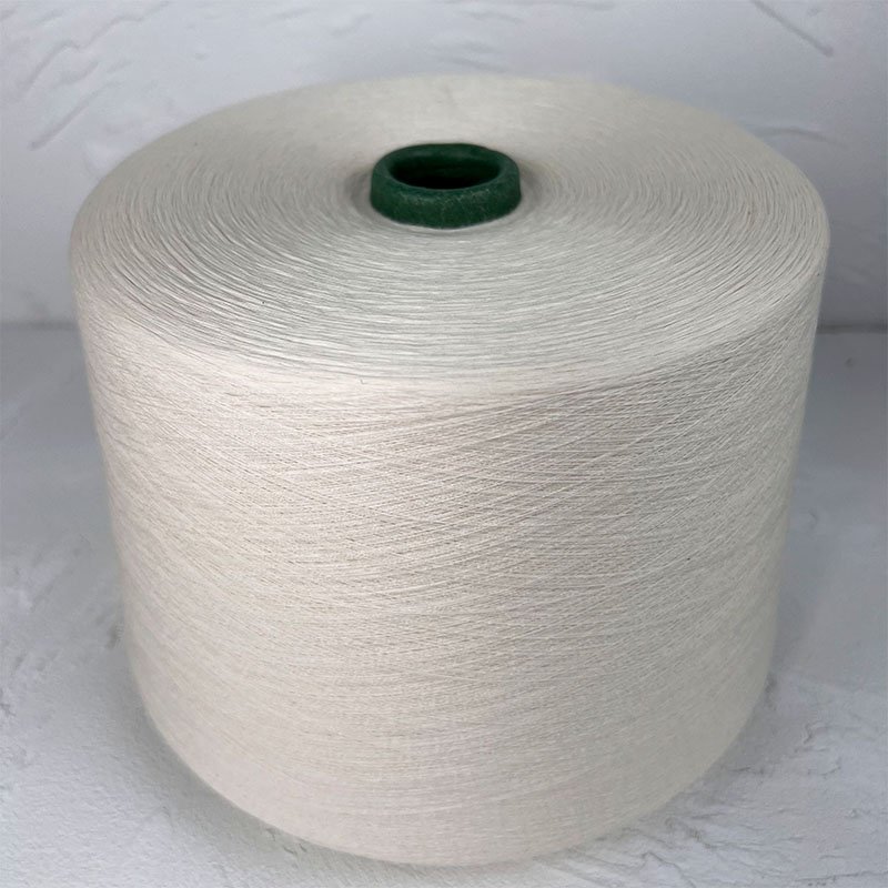 100% Cotton Ne 50/1 Combed Compact Spinning Raw White Yarn for Knitting ...