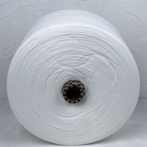 ​100% Virgin Polyester Staple 5-28S/1 Open end spinning Raw White Yarn for knitting and weaving