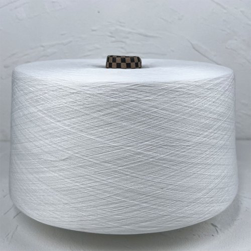 ​100% Polyester  30S/1  Ring Spinning High Tenacity Raw White Yarn for knitting and weaving