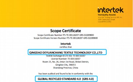 GRS 4.0 Certificate finished renewal
