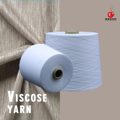 100% Viscose Spun Yarn 21S/1 Raw White Ring Spun for Knitting & Weaving