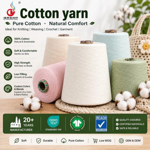 40S Chinese Cotton Combed Compact Yarn High Strength for Hand Knitting & Weaving Fabric Raw Eco-Friendly