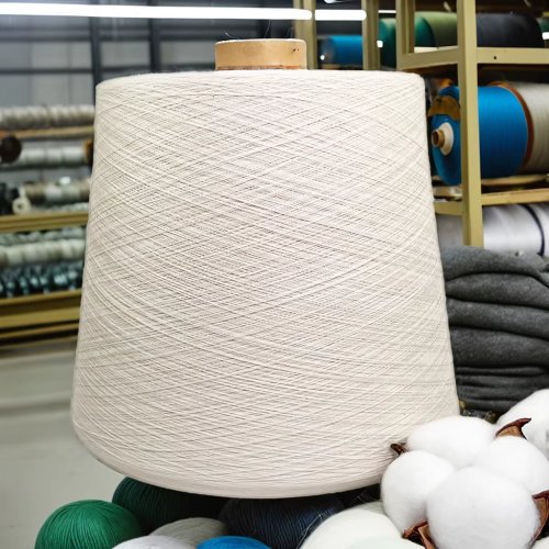 CVC 60% Cotton 40% Polyester High Tenacity Anti-Static Raw 40S/1 Carded Ring Spinning Blended Yarn Knitting Weaving Fabric